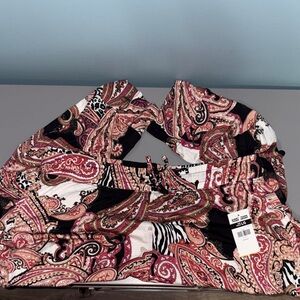 Paisley Pattern Jogger Pants